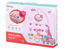 lovos pultas - Lullaby žvaigždžių dizaino karuselė Rožinė (Pink) + nuotolinio valdymo pultas - 2 nuotrauka