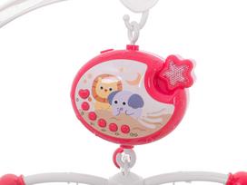 lovos pultas - Lullaby žvaigždžių dizaino karuselė Rožinė (Pink) + nuotolinio valdymo pultas - 5 nuotrauka