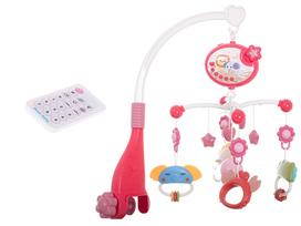 lovos pultas - Lullaby žvaigždžių dizaino karuselė Rožinė (Pink) + nuotolinio valdymo pultas - 6 nuotrauka