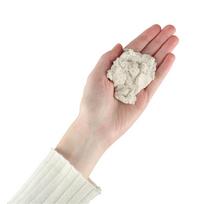 smelis vaikams - Kinetinis smėlis vaikams, 1 kg, baltas (White) - 3 nuotrauka