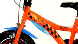 papildomi ratukai - Vaikiškas dviratis Dino Bikes Hot Wheels, oranžinis (Orange), 16" - 3 nuotrauka