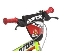 dviracio dinama - Vaikiškas dviratis Dino Bikes Raptor, raudonas/geltonas, 11" (27 cm), 16" - 5 nuotrauka