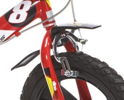 dviracio dinama - Vaikiškas dviratis Dino Bikes Pro Cross, baltas/juodas/raudonas, 14" - 3 nuotrauka