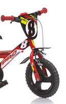 dviracio dinama - DINO BIKES Pro-cross dviratis 12" , raudonas, 123GLN-06 - 4 nuotrauka