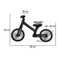 krosiniai vaikams - Balansinis dviratukas Trike Fix Glow LED Juodas (Black) - 3 nuotrauka