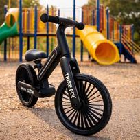 krosiniai vaikams - Balansinis dviratukas Trike Fix Glow LED Juodas (Black) - 4 nuotrauka