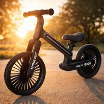 krosiniai vaikams - Balansinis dviratukas Trike Fix Glow LED Juodas (Black) - 5 nuotrauka