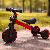 vaikiskas krosinis - Trike Fix Mini krosinis triratukas 3in1 su pedalais raudonos spalvos - 3 nuotrauka