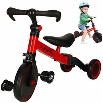 vaikiskas krosinis - Trike Fix Mini krosinis triratukas 3in1 su pedalais raudonos spalvos - 5 nuotrauka