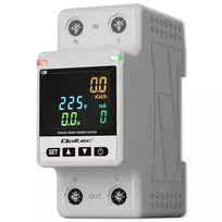 elektros skaitiklis - Qoltec 50981 Vienfazis elektroninis skaitiklis ,  energijos suvartojimo matuoklis ,  DIN35 ,  Wi-Fi ,  TUYA ,  Smart Life - 4 nuotrauka