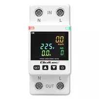 elektros skaitiklis - Qoltec 50981 Vienfazis elektroninis skaitiklis ,  energijos suvartojimo matuoklis ,  DIN35 ,  Wi-Fi ,  TUYA ,  Smart Life - 7 nuotrauka
