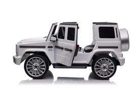 vaikiskas mercedes - Vaikiškas vienvietis elektromobilis Mercedes G500 baltas - 3 nuotrauka