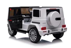 vaikiskas mercedes - Vaikiškas vienvietis elektromobilis Mercedes G500 baltas - 4 nuotrauka