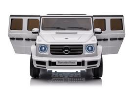 vaikiskas mercedes - Vaikiškas vienvietis elektromobilis Mercedes G500 baltas - 8 nuotrauka