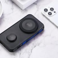 apple power bank - 3MK PastelUp, 10000mAh, 22.5W, MagSafe, Apple Watch, juodas (black) - 3 nuotrauka