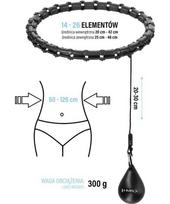 hula hoop - HMS Hula Hoop HHW11, Juodas (Black) - 3 nuotrauka