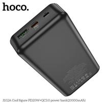 hoco power bank - Hoco J102A, 20000mAh, 20W, juodas (black) - 8 nuotrauka