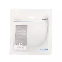 usb c usb c dp - „LogiLink“ adapteris USB-C iki DP/F, 4K/60Hz, 0,15 m aliuminio - 3 nuotrauka