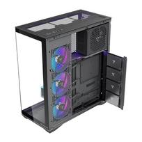korpusai atx argb - MODECOM Volcano SPACE XL ARGB FULL TOWER 5F Juodas (Black) - 3 nuotrauka