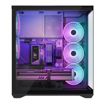 korpusai atx argb - MODECOM Volcano SPACE XL ARGB FULL TOWER 5F Juodas (Black) - 6 nuotrauka
