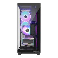 korpusai atx argb - MODECOM Volcano SPACE XL ARGB FULL TOWER 5F Juodas (Black) - 8 nuotrauka