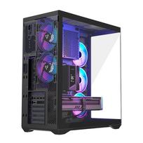 korpusai atx argb - MODECOM Volcano SPACE XL ARGB FULL TOWER 5F Juodas (Black) - 11 nuotrauka