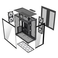 korpusai atx argb - MODECOM Volcano SPACE XL ARGB FULL TOWER 5F Juodas (Black) - 12 nuotrauka