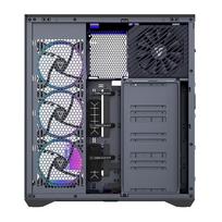 korpusai atx argb - MODECOM Volcano SPACE XL ARGB FULL TOWER 5F Juodas (Black) - 14 nuotrauka
