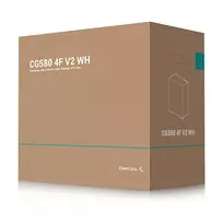 atx case - DeepCool CG580 4F V2 Midi Tower Balta (White) - 2 nuotrauka