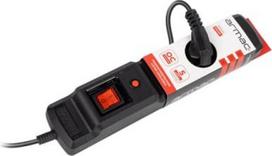 ilgintuvas 5 lizdai - ActiveJet Surge Protector 3 Outlet Black 4.5m - 2 nuotrauka
