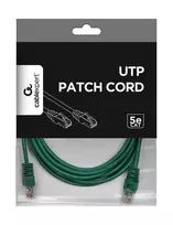 utp 5e zalias - Gembird CAT e5 UTP Patch Cable Green 2m - 2 nuotrauka