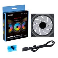 argb fan 120 mm - Lian Li UNI FAN SL-INF 120 ARGB Reverse Blade PWM Korpuso Ventiliatorius 120 mm Juodas (Black) - 2 nuotrauka