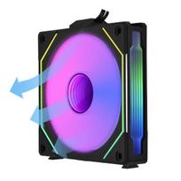 argb fan 120 mm - Lian Li UNI FAN SL-INF 120 ARGB Reverse Blade PWM Korpuso Ventiliatorius 120 mm Juodas (Black) - 4 nuotrauka
