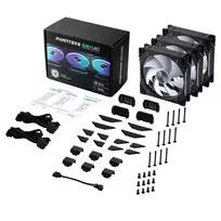 korpuso ausintuvas - Phanteks D30-140 PWM Reverse DRGB Black 140 mm 3-pack - 7 nuotrauka