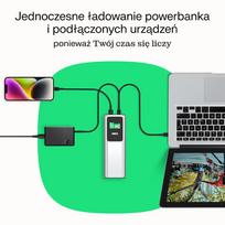 140w usb c - Greencell PowerPlay Ultra 25200mAh 140W Juoda (Black) - 4 nuotrauka