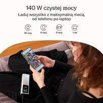 140w usb c - Greencell PowerPlay Ultra 25200mAh 140W Juoda (Black) - 5 nuotrauka