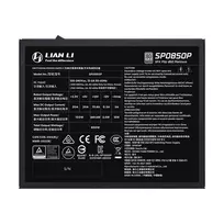 psu 850w - Lian Li SP Series Platinum 850W SFX 80 PLUS Platinum, visiškai modulinis, Juodas (Black) - 4 nuotrauka