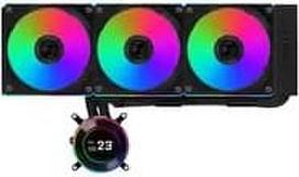 aio cooler - Lian Li HYDROSHIFT II LCD-C 360CL ARGB AiO Aušintuvas Juodas (Black) - 2 nuotrauka