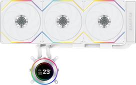 vandens ausintuvas - Lian Li HYDROSHIFT II LCD-C 360TL ARGB AiO Vandens Aušinimo Sistema - Balta (White) - 2 nuotrauka