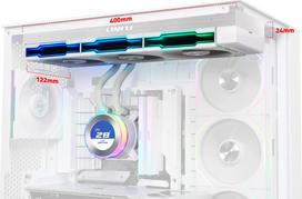 vandens ausintuvas - Lian Li HYDROSHIFT II LCD-C 360TL ARGB AiO Vandens Aušinimo Sistema - Balta (White) - 3 nuotrauka