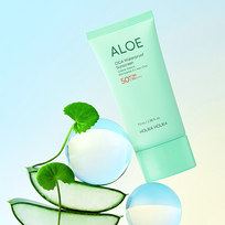 kremai nuo saules - HOLIKA HOLIKA Aloe Soothing Essence Waterproof SPF 50+ apsauginis kremas nuo saulės, 70 ml - 2 nuotrauka