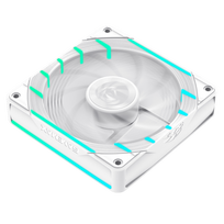 case fans 120mm - GameMax TORNADO T12 ARGB-RW White - 4 nuotrauka
