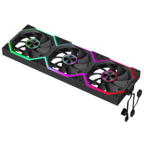 korpuso ausintuvas - GameMax FN12A-N2 WL 120mm Case Fan Black - 2 nuotrauka