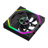 120mm fan - Gamemax FN12A-N2 WL-R Case fan Black - 5 nuotrauka
