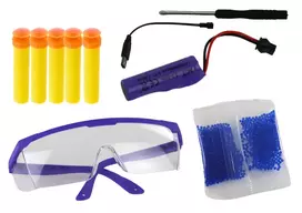 vandens ginklai - Lean Toys elektrinis vandens rutuliukų šautuvas, juodas (Black) - 2 nuotrauka