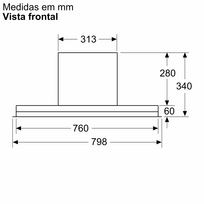 bosch imontuojamas gartraukis - Bosch DBB87DP60 Matinė juoda (Black) - 6 nuotrauka