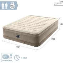 pripuciamas ciuzinys - Intex Pripučiamas čiužinys-lova Ultra Plush Queen su pompa, 152 x 203 x 46 cm - 2 nuotrauka