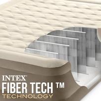 pripuciamas ciuzinys - Intex Pripučiamas čiužinys-lova Ultra Plush Queen su pompa, 152 x 203 x 46 cm - 3 nuotrauka