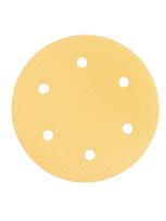 225 mm slifavimo popierius - Šlifavimo popierius su lipduku 225 mm, K80, 5 vnt, su 6 skylutėmis šlifuokliui 59G264, 59G265 - 4 nuotrauka