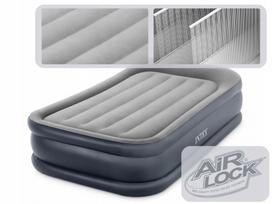 pripuciamas ciuzinys intex dura beam deluxe - Intex Dura-Beam Deluxe Air Bed, 191 x 99 x 42 cm, su pompa - 2 nuotrauka